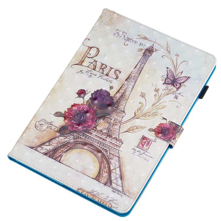 3D-Muster PU-Leder Standplatz Fall Shell Tablette Druck Für Ipad 10.2 (2019) - Turm-4