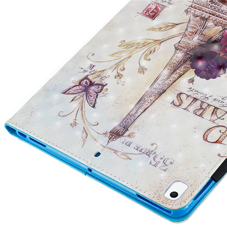 3D-Muster PU-Leder Standplatz Fall Shell Tablette Druck Für Ipad 10.2 (2019) - Turm-5