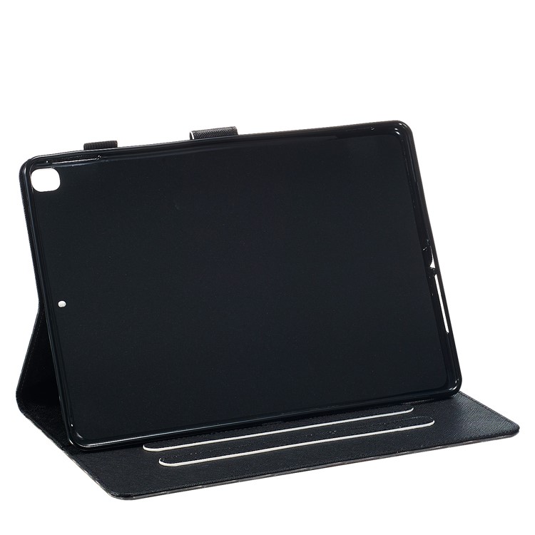 3D Pattern Printing PU Leather Stand Shell Tablet Case for iPad 10.2 (2019) - Flower-7
