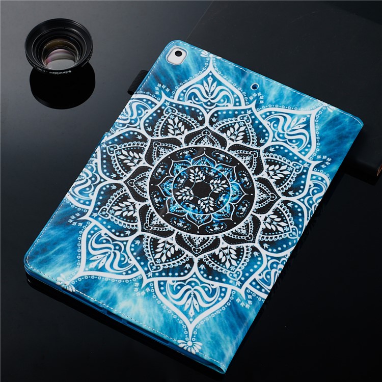 Pattern Printing PU Leather Stand Wallet Protective Tablet Case for iPad 10.2 (2019) - Mandala Flower-11