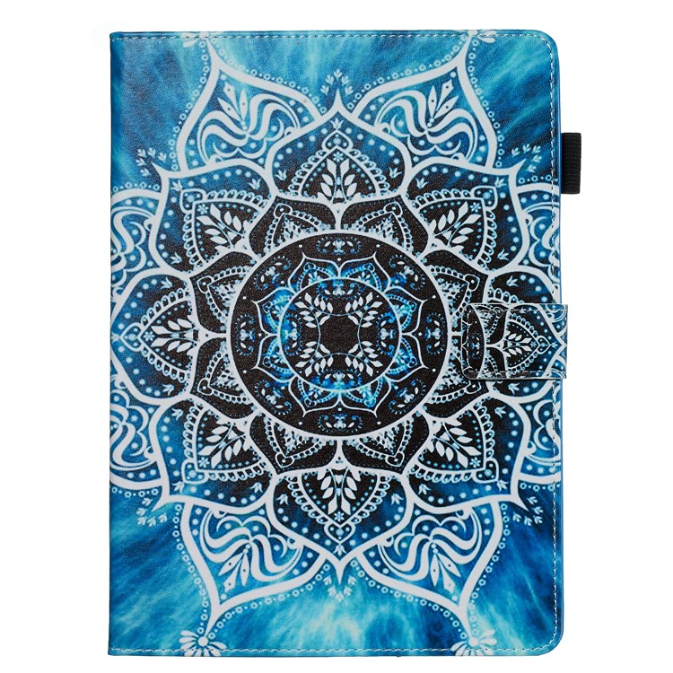 Pattern Printing PU Leather Stand Wallet Protective Tablet Case for iPad 10.2 (2019) - Mandala Flower-2