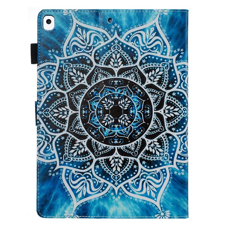 Pattern Printing PU Leather Stand Wallet Protective Tablet Case for iPad 10.2 (2019) - Mandala Flower-3