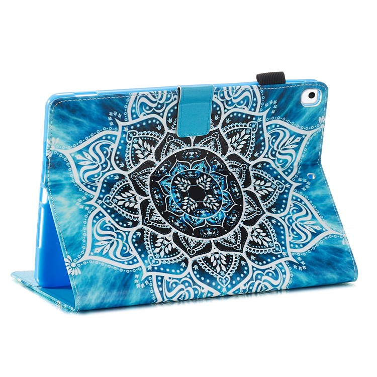Pattern Printing PU Leather Stand Wallet Protective Tablet Case for iPad 10.2 (2019) - Mandala Flower-9