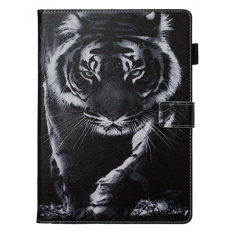 Pattern Printing PU Leather Stand Wallet Protective Tablet Case for iPad 10.2 (2019) - Tiger-2