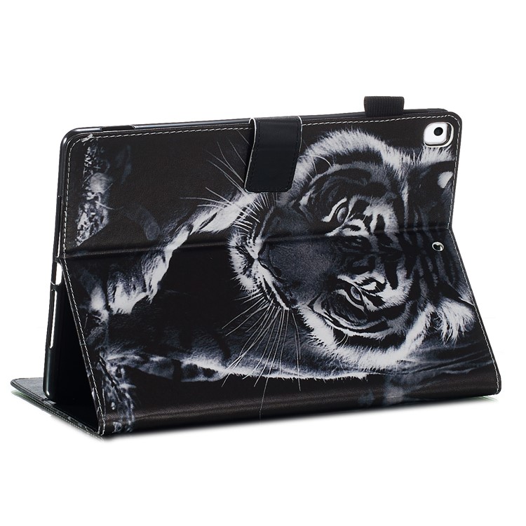 Pattern Printing PU Leather Stand Wallet Protective Tablet Case for iPad 10.2 (2019) - Tiger-9