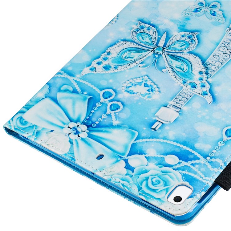 Pattern Printing PU Leather Stand Wallet Protective Tablet Case for iPad 10.2 (2019) - Crystal Butterflies-8