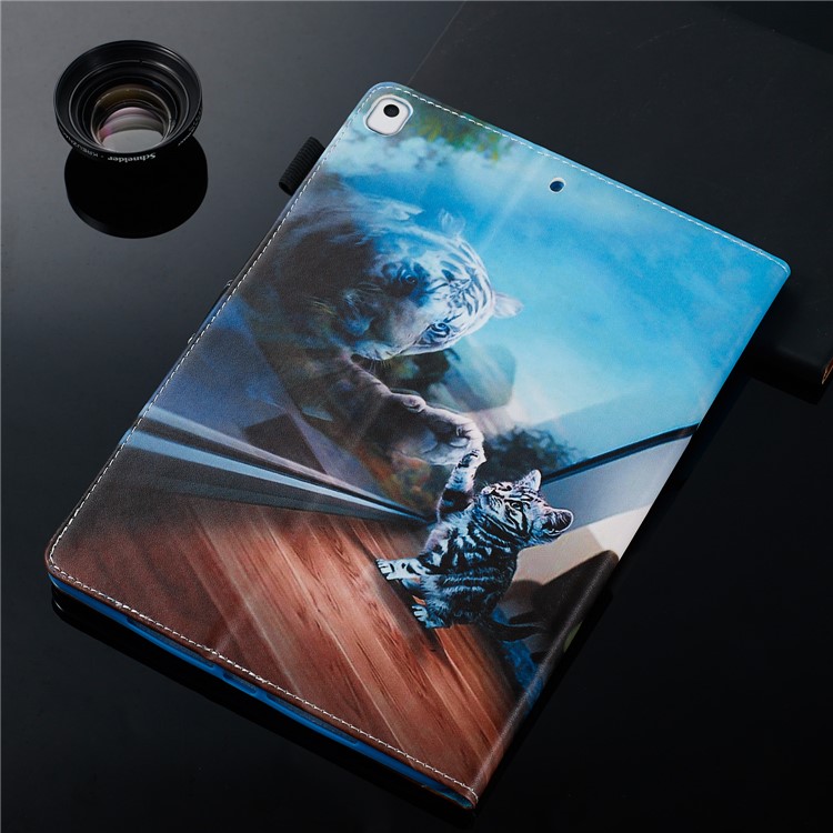 Pattern Printing PU Leather Stand Wallet Protective Tablet Case for iPad Pro 10.2 - Reflection-11