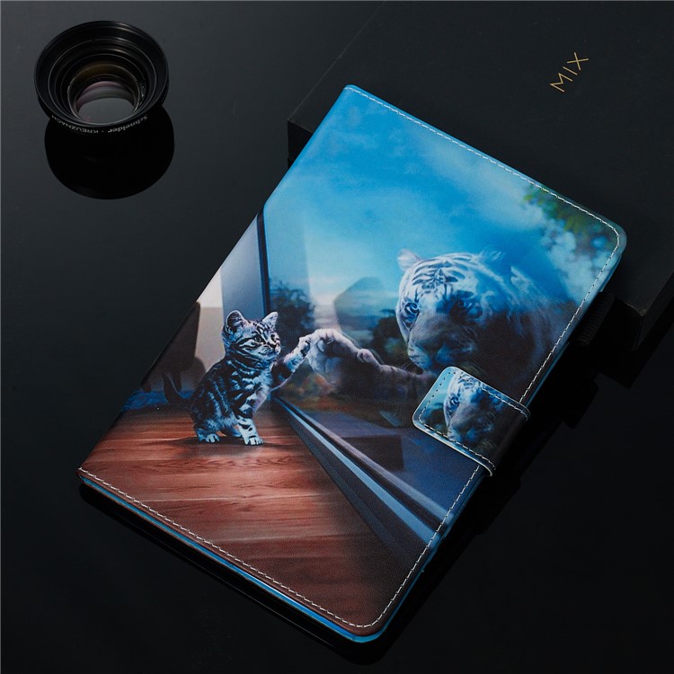 Pattern Printing PU Leather Stand Wallet Protective Tablet Case for iPad Pro 10.2 - Reflection-13