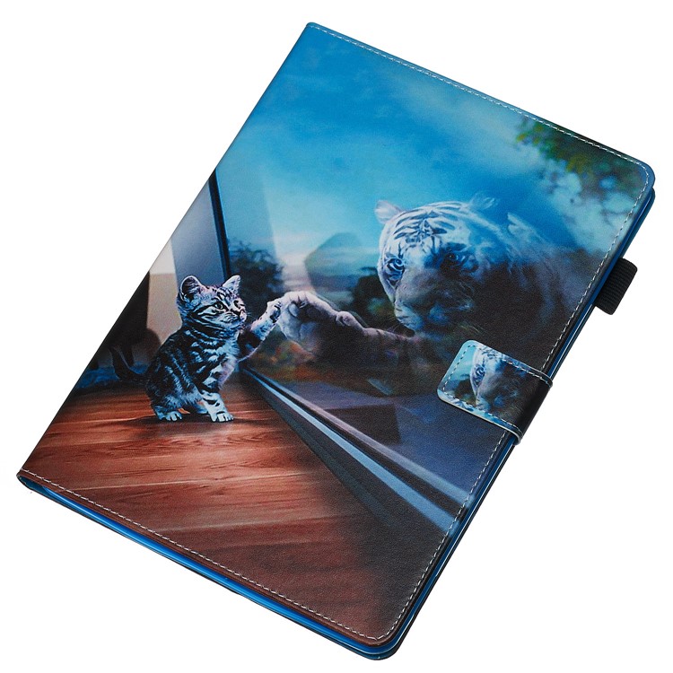 Pattern Printing PU Leather Stand Wallet Protective Tablet Case for iPad Pro 10.2 - Reflection-4