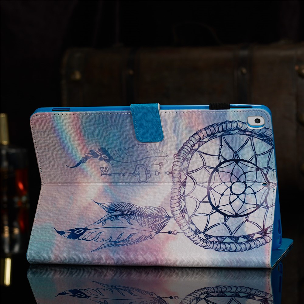 Pattern Printing Leather Wallet Stand Tablet Case for iPad 10.2 (2019) - Dream Catcher-9