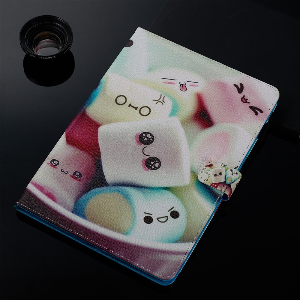 Pattern Printing Leather Wallet Stand Tablet Case for iPad 10.2 (2019) - Spun Sugar-10