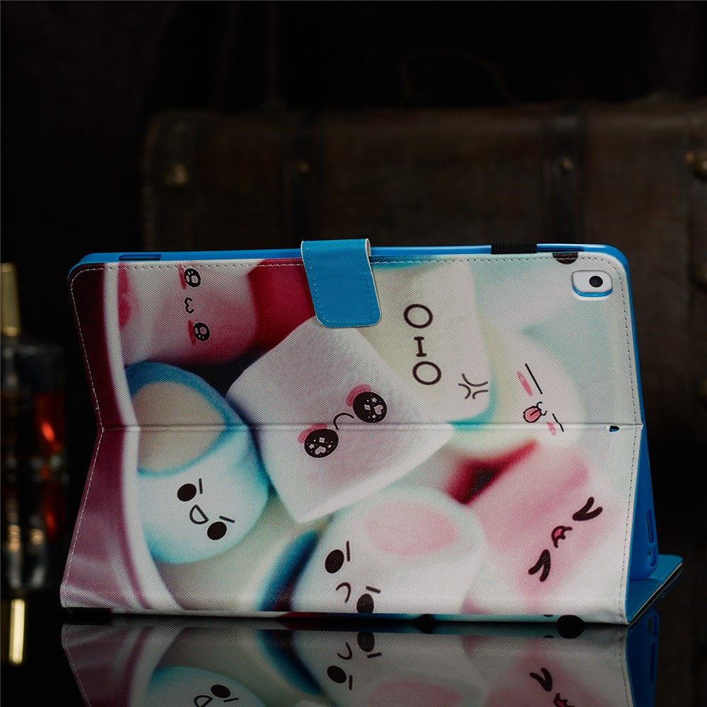 Pattern Printing Leather Wallet Stand Tablet Case for iPad 10.2 (2019) - Spun Sugar-9