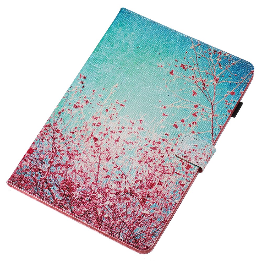 Pattern Printing Leather Wallet Stand Tablet Case for iPad 10.2 (2021)/(2020)/(2019) - Flower Tree-4