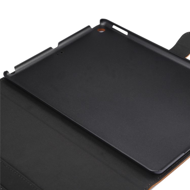 ENKAY for iPad 10.2 (2019) Crazy Horse Texture PU Leather Wallet Stand Auto-wake/sleep Casing Shell - Dark Brown-5