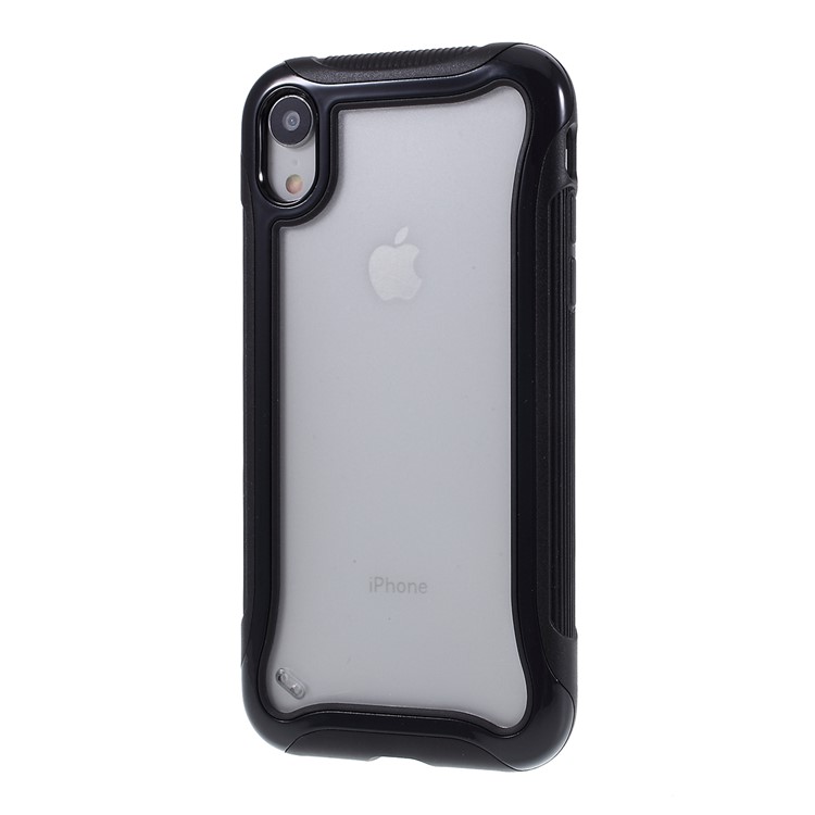 3 in 1 PC + TPU Stylish Casing Cell Shell for iPhone XR 6.1 inch - Black-2