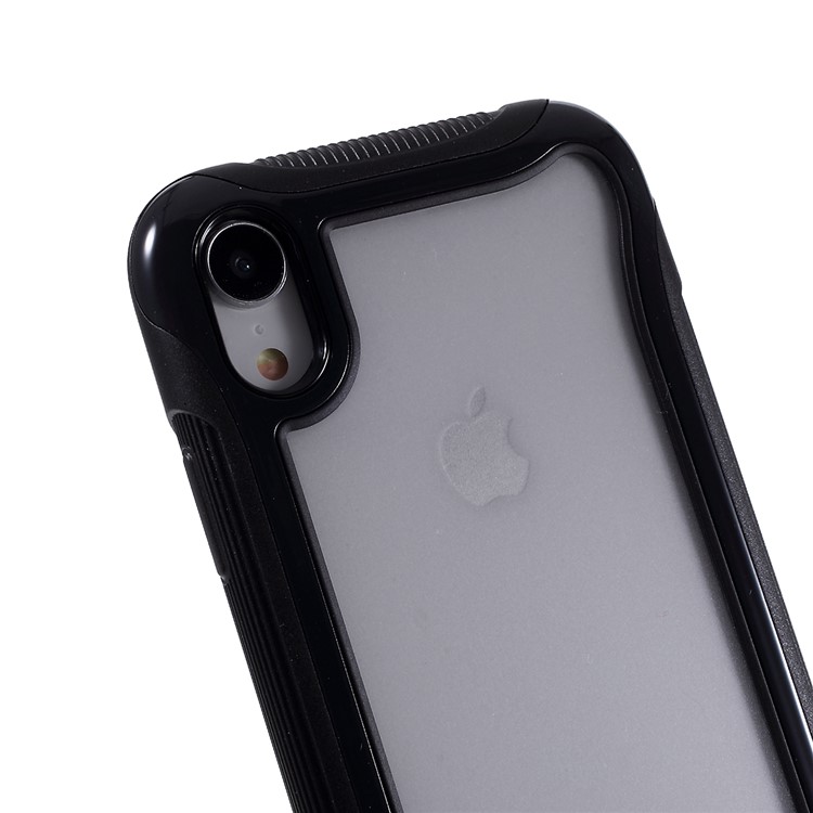 3 in 1 PC + TPU Stylish Casing Cell Shell for iPhone XR 6.1 inch - Black-4