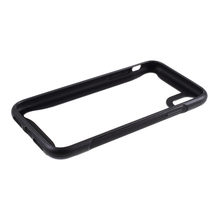 3 in 1 PC + TPU Stylish Casing Cell Shell for iPhone XR 6.1 inch - Black-8