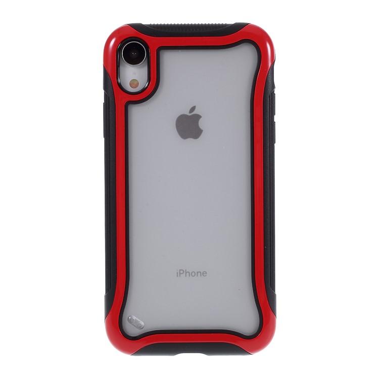 3 In 1 PC + TPU Stilvoll Gehäuseschale Für Zell Iphone XR 6,1 Zoll - Rot-1