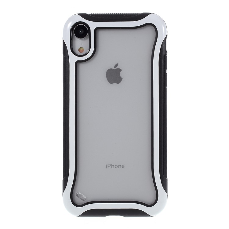 3 in 1 PC + TPU Stylish Casing Cell Shell for iPhone XR 6.1 inch - White-1