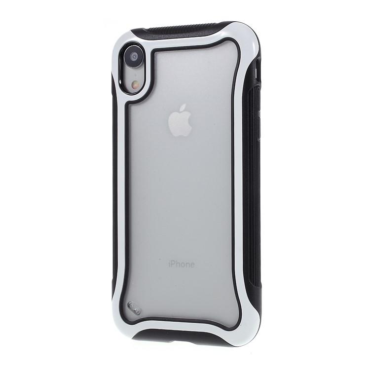 3 in 1 PC + TPU Stylish Casing Cell Shell for iPhone XR 6.1 inch - White-2