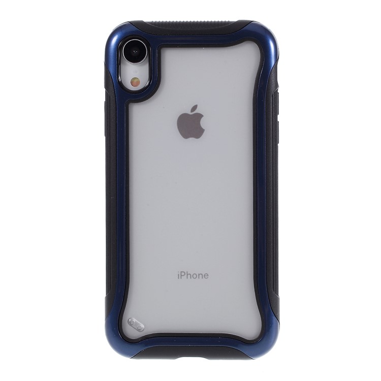 3 in 1 PC + TPU Stylish Casing Cell Shell for iPhone XR 6.1 inch - Blue-1
