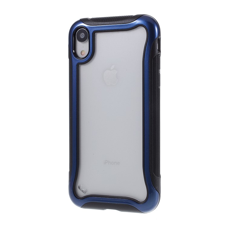 3 in 1 PC + TPU Stylish Casing Cell Shell for iPhone XR 6.1 inch - Blue-2