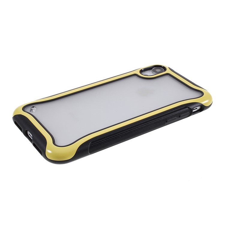3 in 1 PC + TPU Stylish Casing Cell Shell for iPhone XR 6.1 inch - Yellow-3
