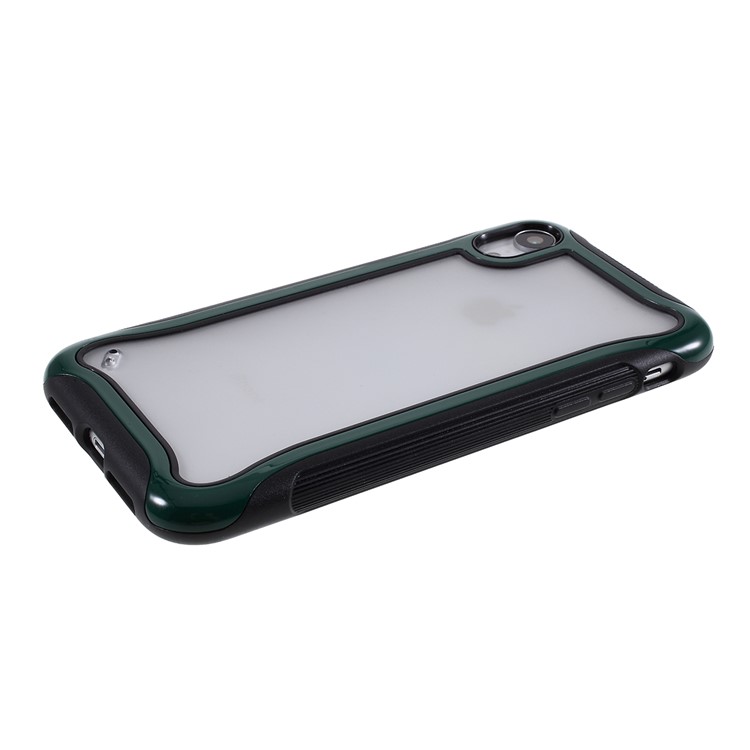 3 in 1 PC + TPU Stylish Casing Cell Shell for iPhone XR 6.1 inch - Dark Green-3