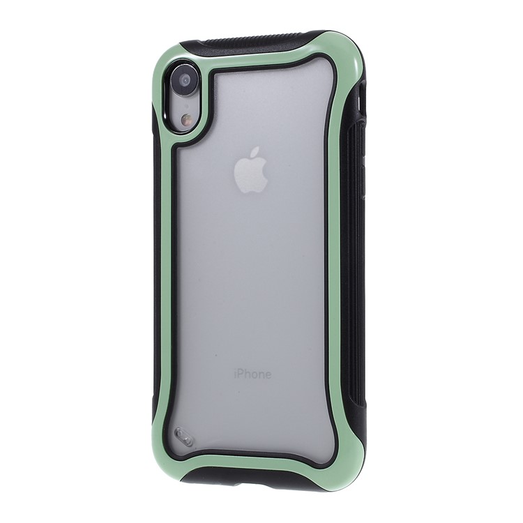 3 in 1 PC + TPU Stylish Casing Cell Shell for iPhone XR 6.1 inch - Light Green-2