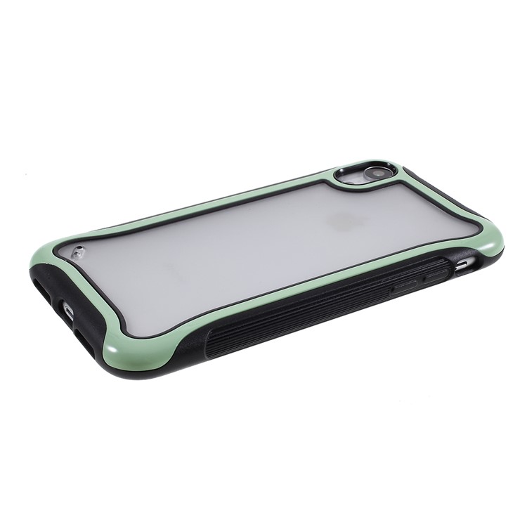 3 in 1 PC + TPU Stylish Casing Cell Shell for iPhone XR 6.1 inch - Light Green-3