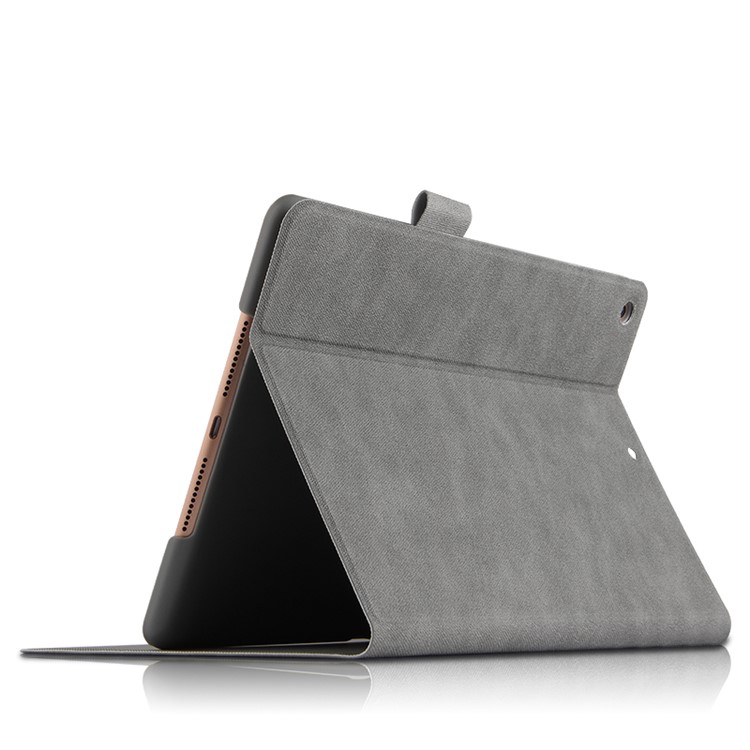 Deer Imprint Skin Ultra-thin PU Leather + PC Tablet Casing Shell for iPad 10.2 (2019) - Grey-3