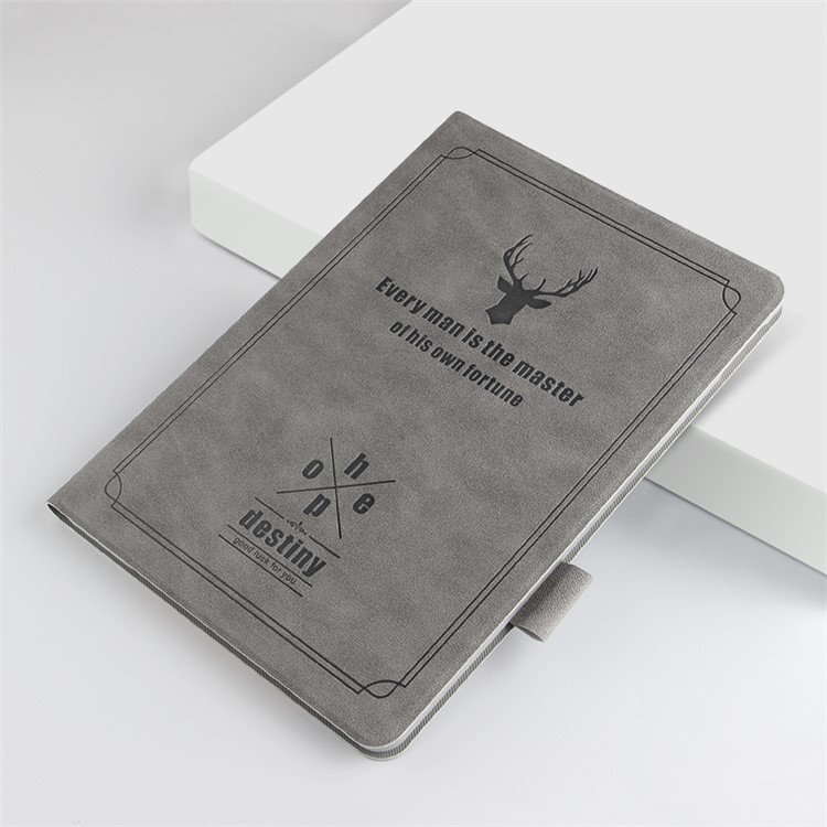 Deer Imprint Skin Ultra-thin PU Leather + PC Tablet Casing Shell for iPad 10.2 (2019) - Grey-5