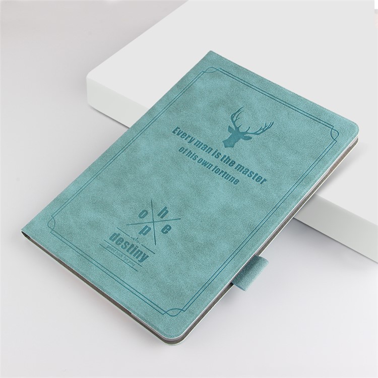 Deer Imprint Skin Ultra-thin PU Leather + PC Tablet Casing Shell for iPad 10.2 (2019) - Green-5