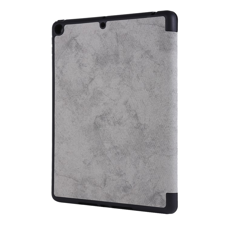 PU Leather Stand Tablet Case Shell with Pen Slot for iPad 10.2 (2019) - Grey-3