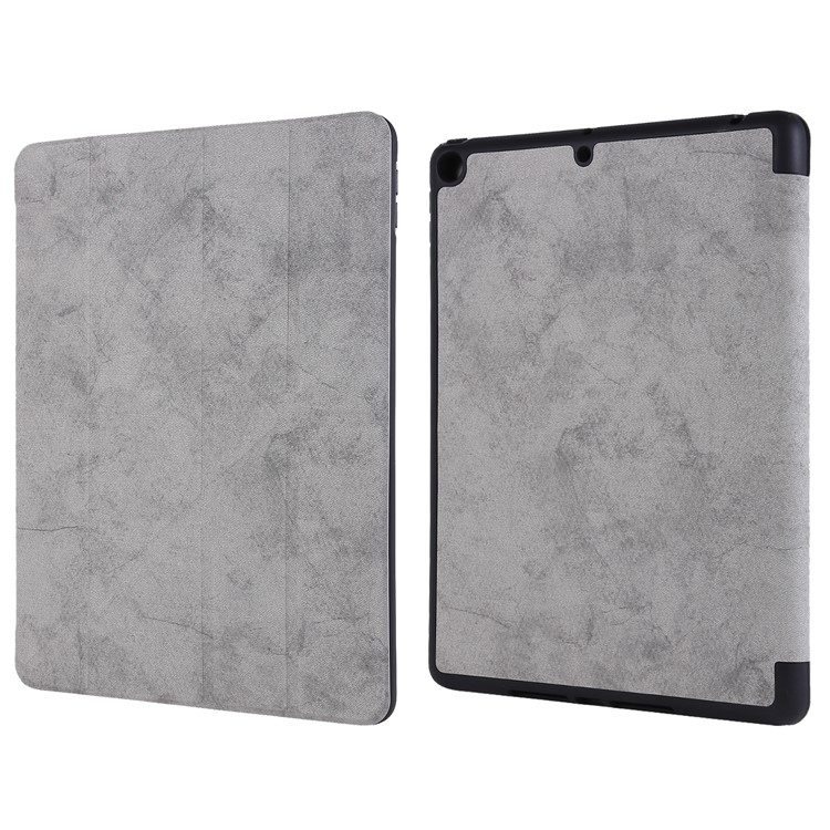 PU Leather Stand Tablet Case Shell with Pen Slot for iPad 10.2 (2019) - Grey-4