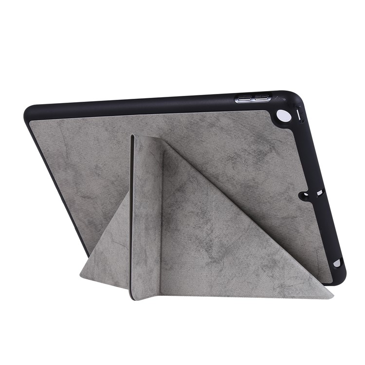PU Leather Stand Tablet Case Shell with Pen Slot for iPad 10.2 (2019) - Grey-6