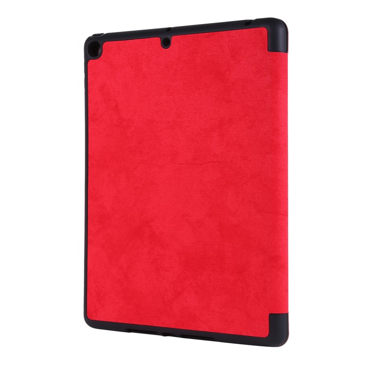 PU Leather Stand Tablet Case Shell with Pen Slot for iPad 10.2 (2019) - Red-3