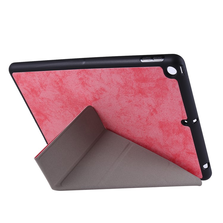 PU Leather Stand Tablet Case Shell with Pen Slot for iPad 10.2 (2019) - Pink-7
