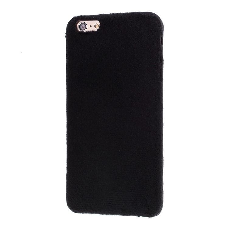 Plüsch Beschichtet TPU Schutztelefonkasten Für Iphone 6S / 6 4,7-Zoll- - Schwarz-2