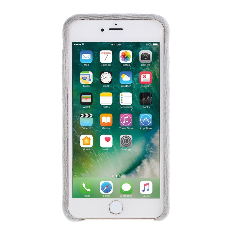 Плюшевый ТП Покрытия Защитного Телефон Случае Для Iphone 6s / 6 4,7-дюймовых - Серый-3