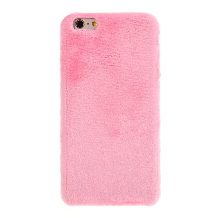 Plush Coated TPU Protective Phone Case for iPhone 6s/6 4.7-inch - Pink-1