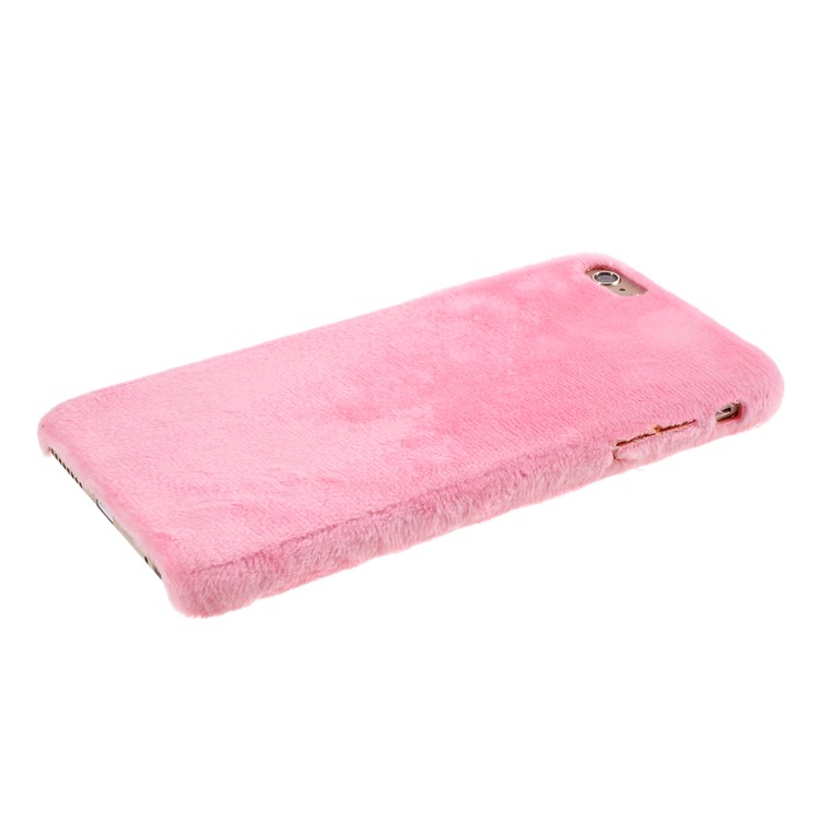 Plush Coated TPU Protective Phone Case for iPhone 6s/6 4.7-inch - Pink-4