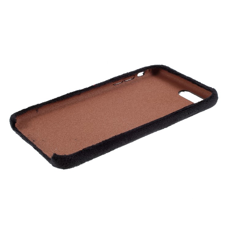 Plush Coated TPU Phone Protection Case for iPhone 7 Plus/8 Plus 5.5 inch - Black-7
