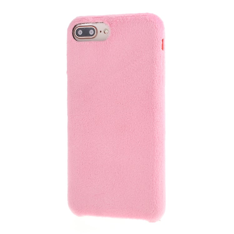 Plush Coated TPU Phone Protection Case for iPhone 7 Plus/8 Plus 5.5 inch - Pink-2