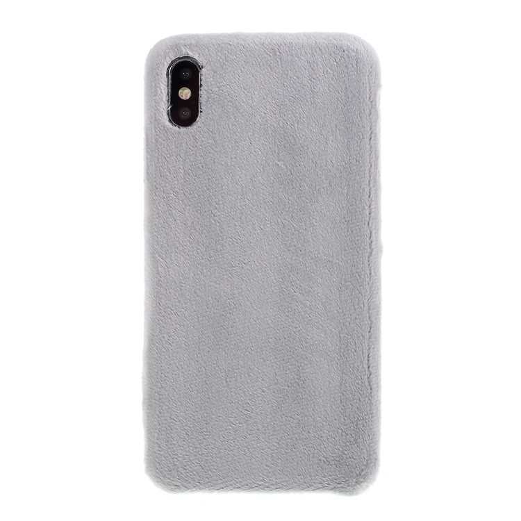 

Плюшевое Покрытие ТПА Задней Крышки Для Iphone XS Макса 6,5 Дюйма - Серый, iPhone XS Max 6.5 inch