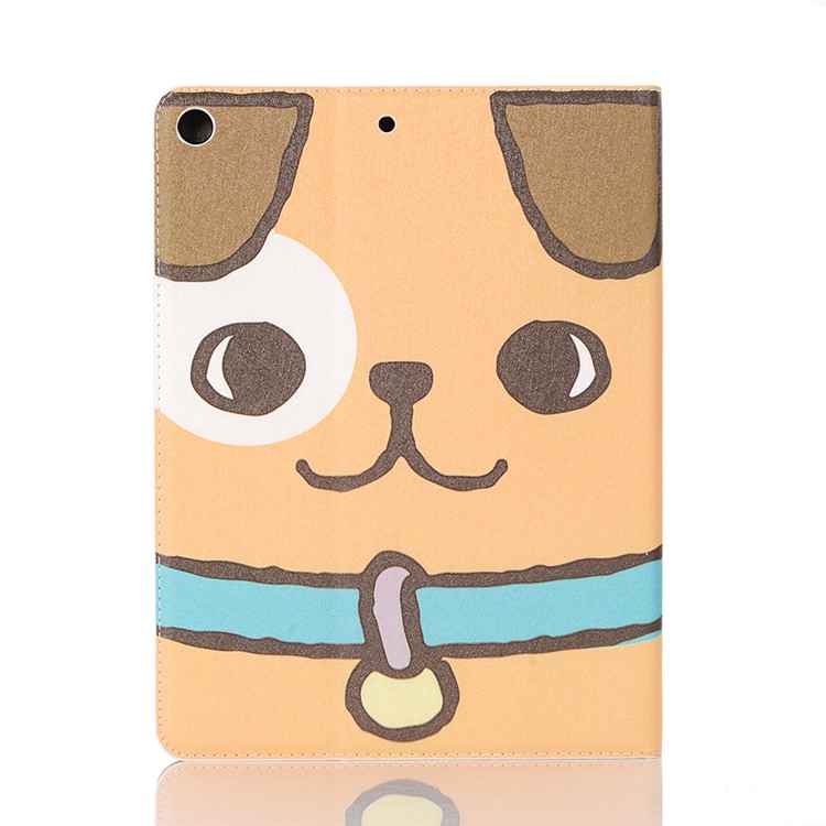 For iPad 10.2 (2019) Cartoon Embossed Pattern Smart Leather Tablet Case - Dog-2