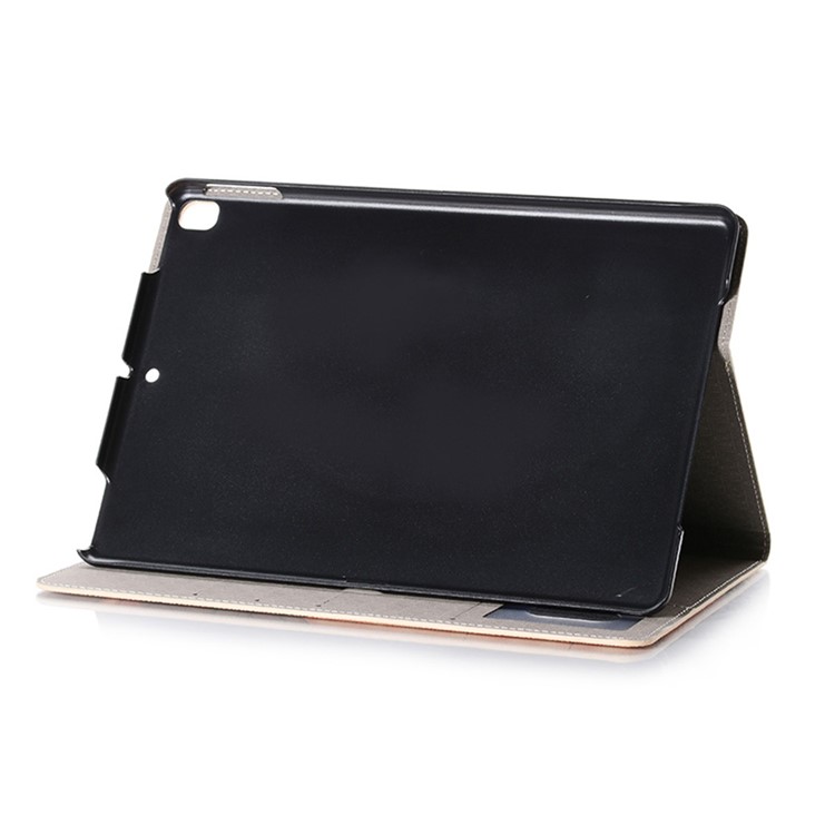 Kartenmuster Brieftaschenstand Leder Tablet Case Für Ipad 10.2 (2021)/(2020)/(2019) - Hellbraun-4