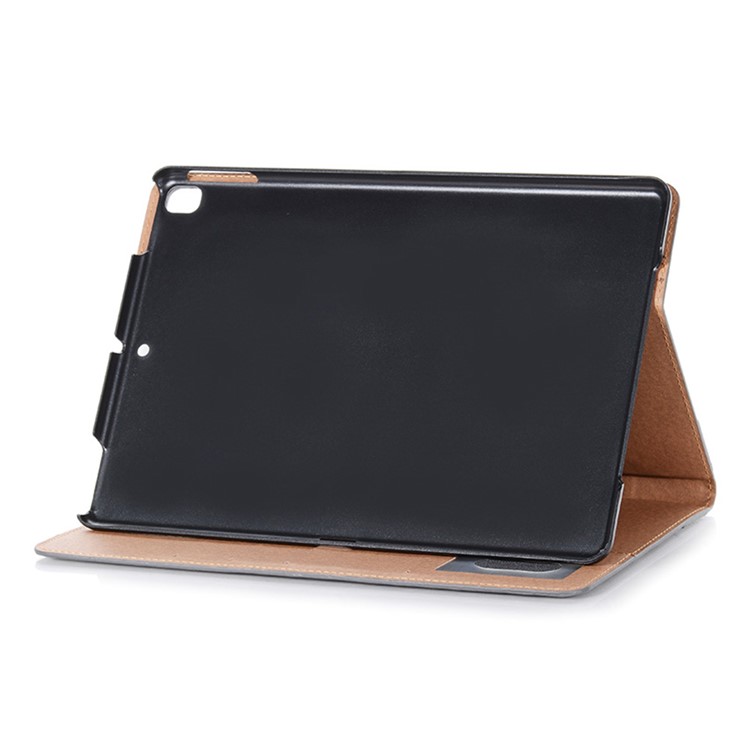 Retro -buchmuster Brieftaschen -leder -tablet -gehäuse Für Ipad 10.2 (2021)/(2020)/(2019) - Grau-4