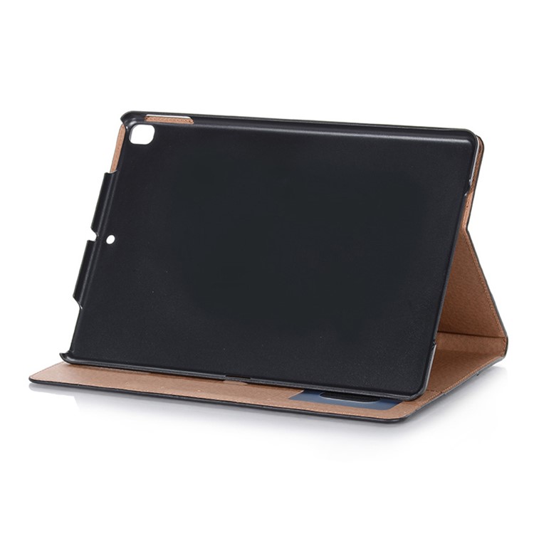 Retro Portemonnaie Leder Tablette Gehäuse Buch Muster Für Ipad 10.2 (2019) - Schwarz-4