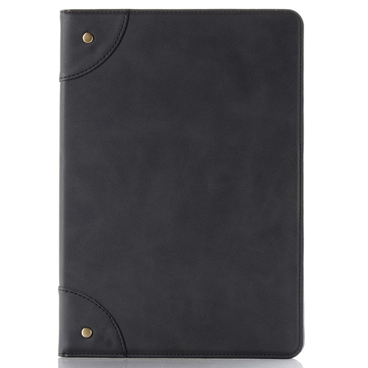 Retro Portemonnaie Leder Tablette Gehäuse Buch Muster Für Ipad 10.2 (2019) - Schwarz-6